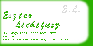 eszter lichtfusz business card